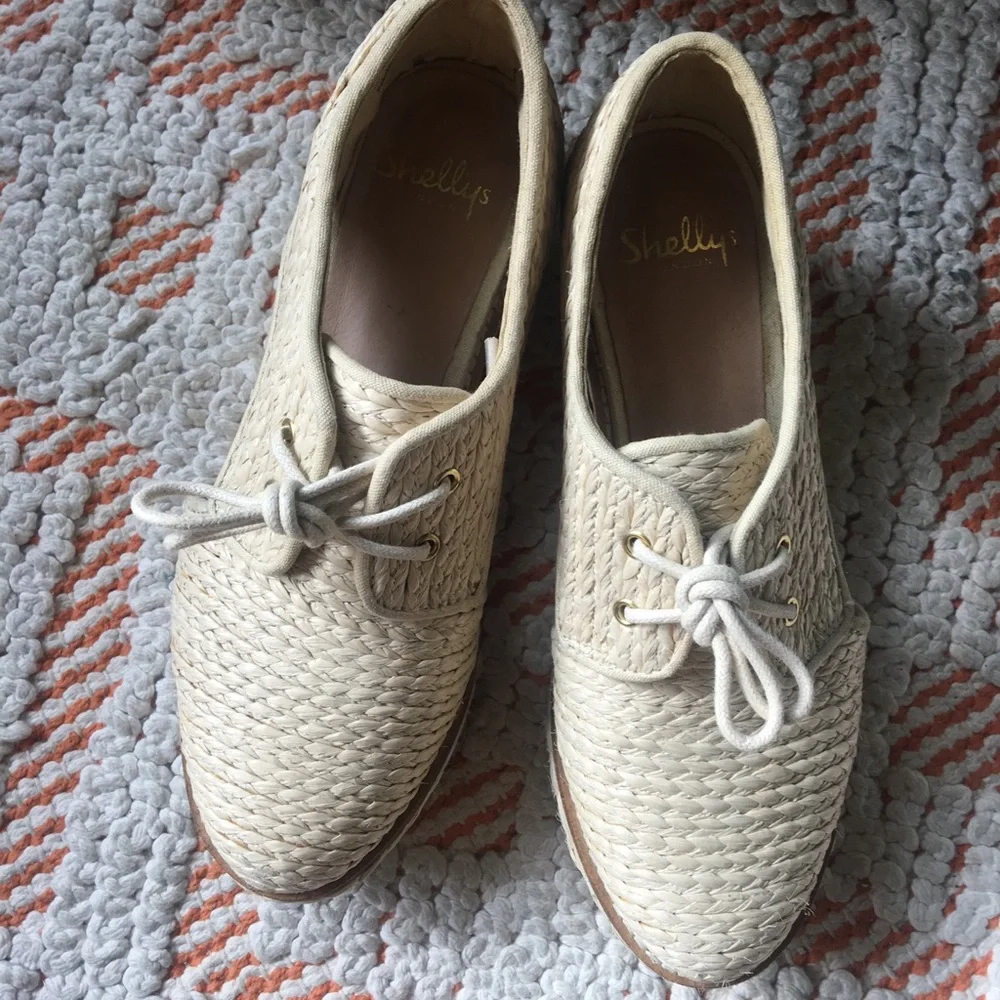 Shellys London Raffia Wedges - Picture 4 of 7